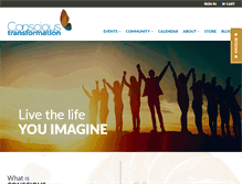 Tablet Screenshot of conscioustransformation.com